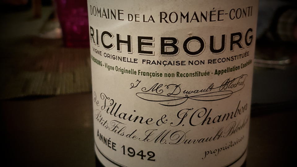 Cellar Favorite: 1942 Domaine de la Romanée-Conti Richebourg