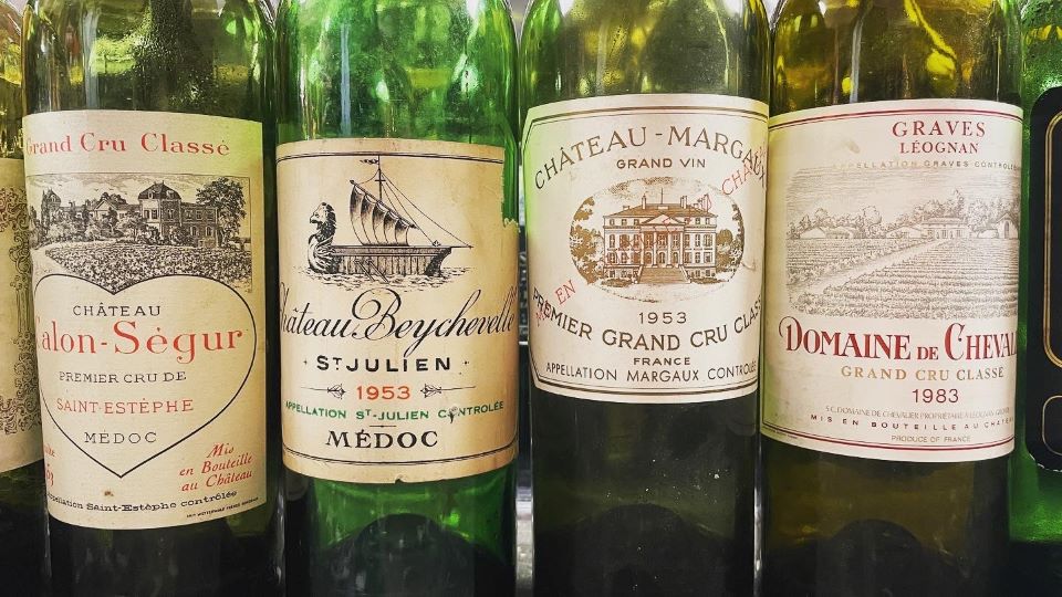Bordeaux 1953 bottles copy