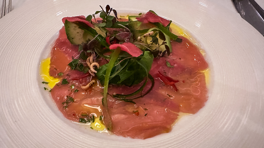 Tuna sashimi vinous