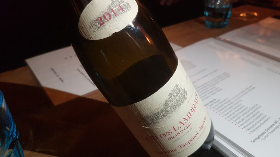 Clos des lambrays taupenot 2014