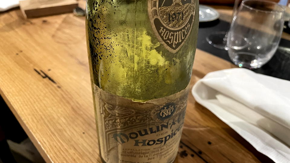 Moulin a vent 1971 bottle