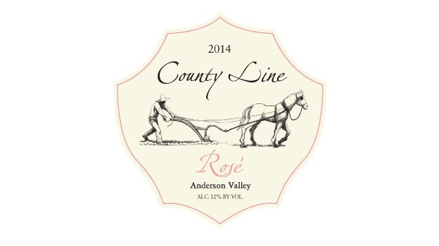 2014 County Line Vineyards Rosé Elke Home Ranch 