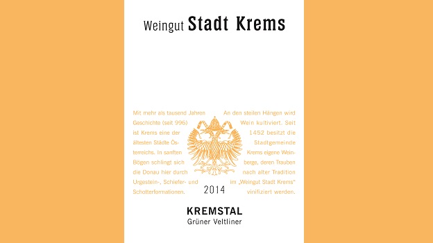 2014 Weingut Stadt Krems Grüner Veltliner Kremstal 