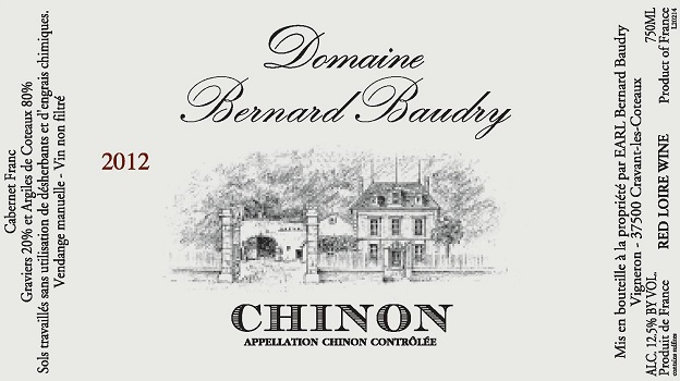 2012 Domaine Bernard Baudry Chinon 