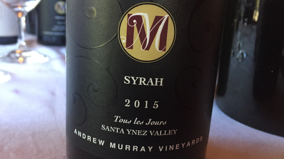 2015 Andrew Murray Vineyards Syrah Tous les Jours 