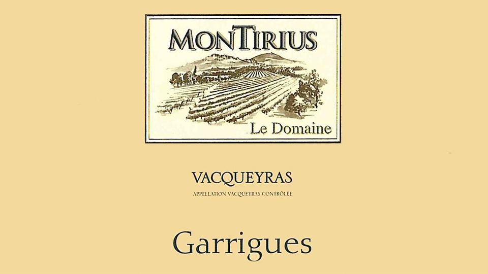2015 Domaine Montirius Vacqueyras Garrigues 