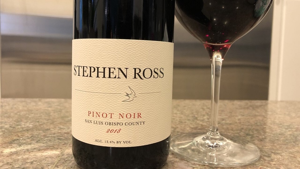 2018 Stephen Ross Pinot Noir San Luis Obispo County 