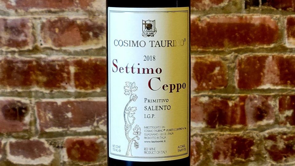2018 Cosimo Taurino Primitivo Settimo Ceppo