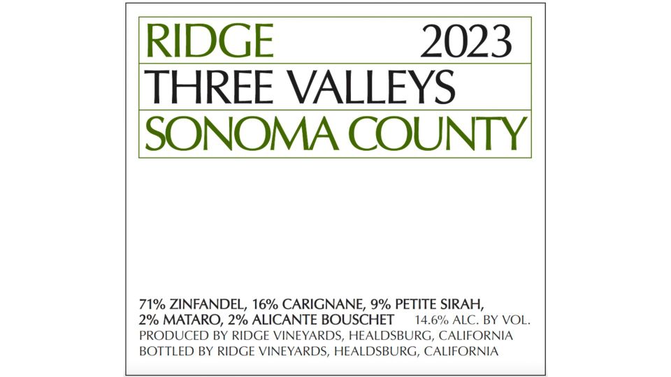 2023 Ridge Three Valleys